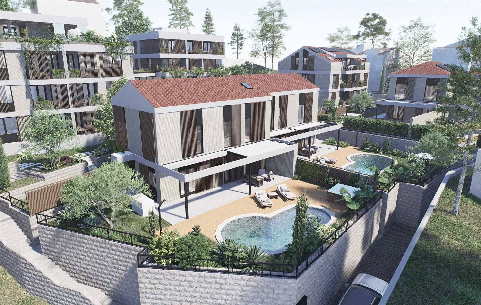 Villa Liza with private pool near the beach