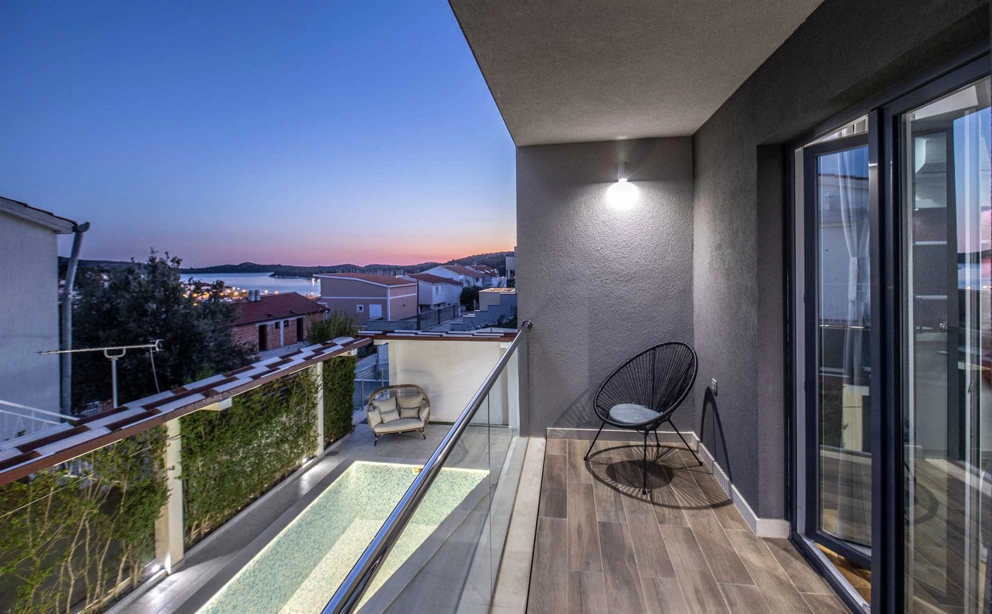 Villa Martinis in Rogoznica with private heated pool, for up to 14 persons