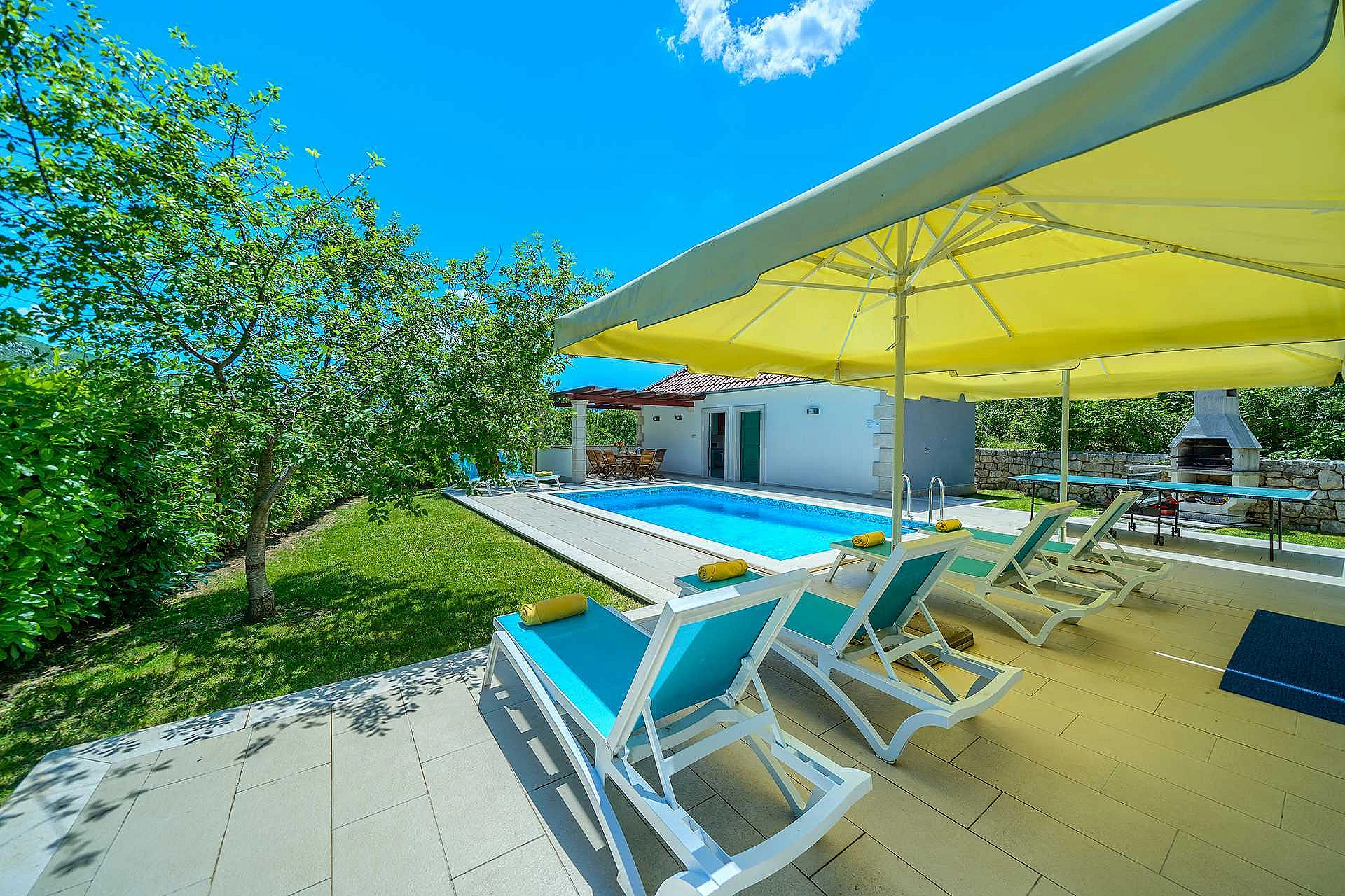 Villa Župa in Dalmatian Hinterland with private pool near Biokovo