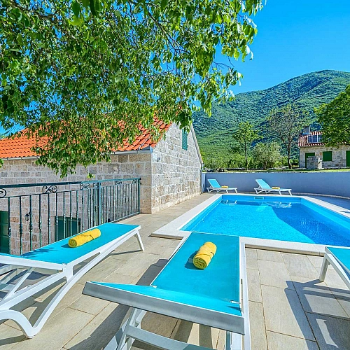 Villa Roglić in Dalmatian Hinterland with private pool, tennis, bocce and golf court