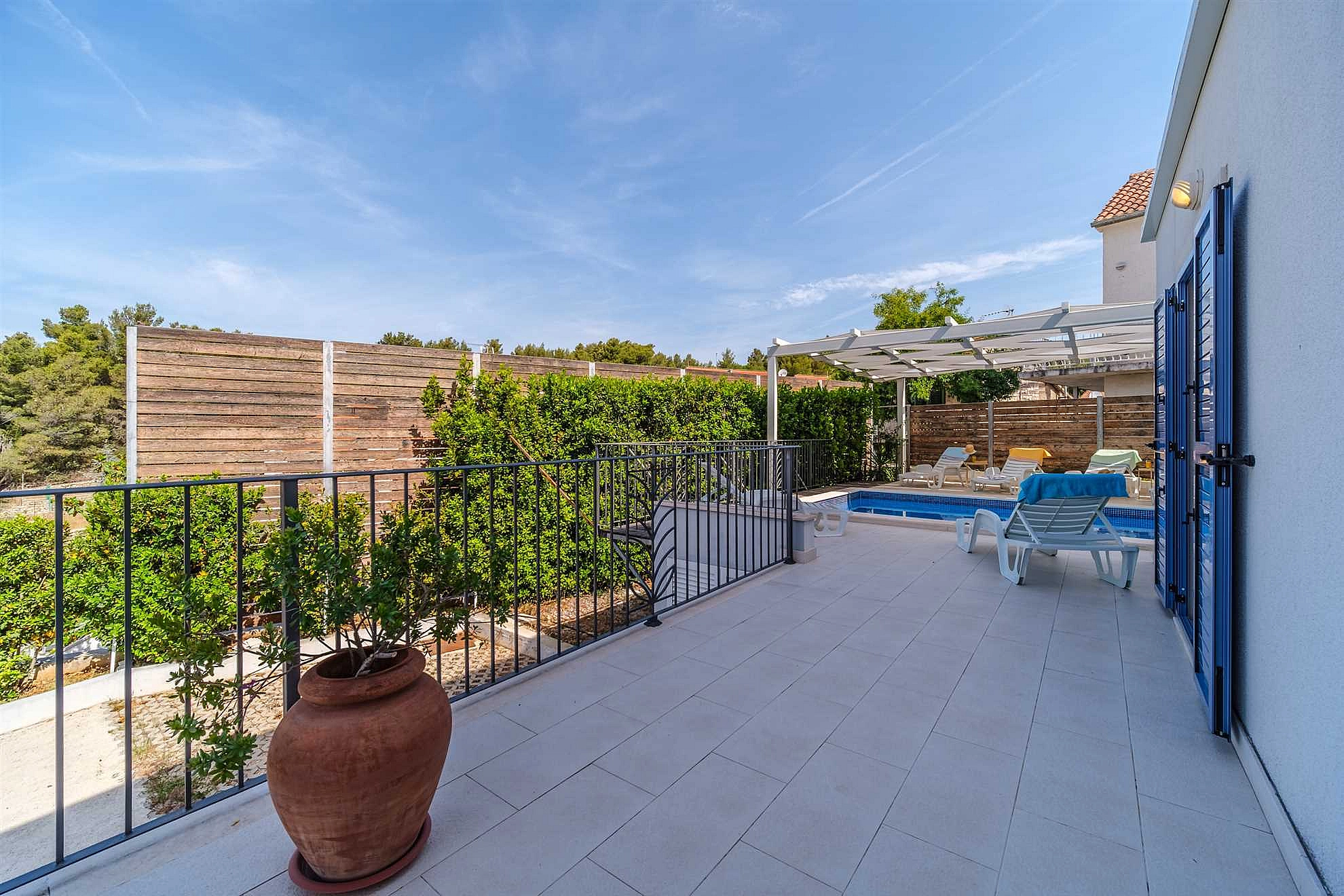 Villa Milna Bay, heated pool, Milna, Brač Island