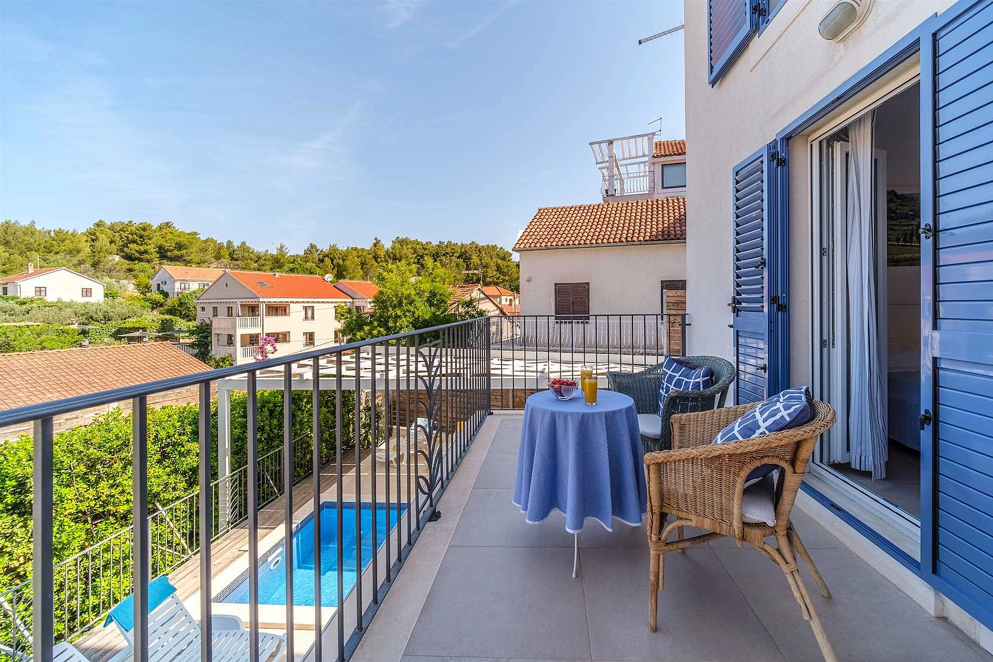 Villa Milna Bay, heated pool, Milna, Brač Island